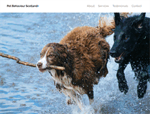 Tablet Screenshot of petbehaviourscotland.co.uk